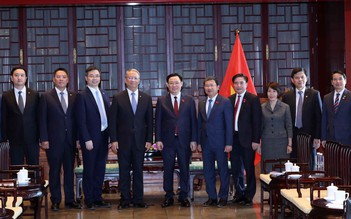Chủ tịch Quốc hội Vương Đình Huệ tiếp các tập đoàn lớn của Trung Quốc
