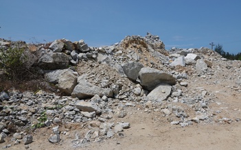 Đề nghị tạm giữ 167.300 khối đá do Công ty Lý Tuấn vận chuyển trái phép