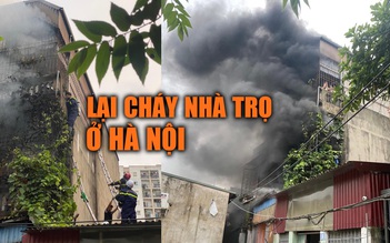 Nghẹt thở khoảnh khắc cứu người trong vụ cháy nhà trọ ở Hà Nội lúc sáng sớm