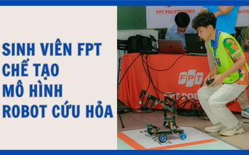 Sinh viên chế tạo mô hình robot cứu hỏa thay thế con người