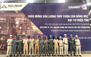 Hòa Phát cán mốc 10 triệu tấn HRC
