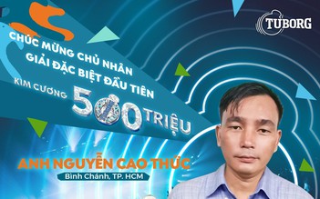 Một khách hàng ngỡ ngàng trúng kim cương nhờ uống bia Tuborg