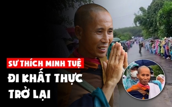 ‘Sư Thích Minh Tuệ’ khất thực trở lại, an ninh đã ổn định