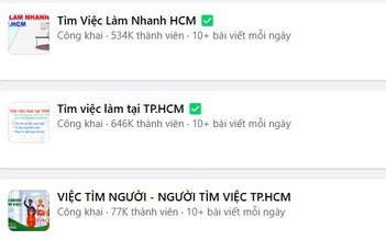 Tìm việc làm ở các hội, nhóm trên mạng xã hội và cái kết…