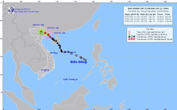 Tin tức thời tiết hôm nay 23.7.2024: Bão số 2 gây gió giật cấp 11