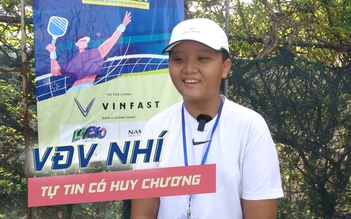 VĐV nhí tự tin có huy chương ở giải Pickleball Thanh Niên Cúp VINFAST