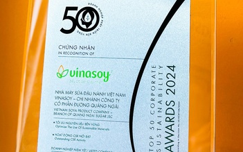 Vinasoy vào Top 50 doanh nghiệp phát triển bền vững lần thứ hai liên tiếp