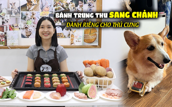 Bánh trung thu làm riêng cho 'khách VIP' thú cưng: Nhìn vào phần nhân là thấy sang chảnh