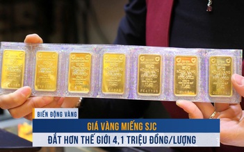 Biến động vàng ngày 15.1: Giá vàng miếng SJC đắt hơn thế giới 4,1 triệu đồng/lượng