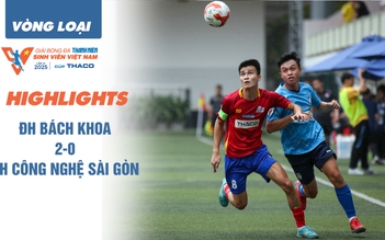 Highlight ĐH Bách Khoa-ĐHQG TP.HCM 2-0 ĐH Công nghệ Sài Gòn: Lần đầu giành vé VCK TNSV THACO cup 2025