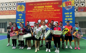 Công an TP.HCM tổ chức giải pickleball mừng Đảng, mừng Xuân Ất Tỵ