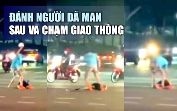 Đánh người dập não bằng mũ bảo hiểm sau va chạm giao thông