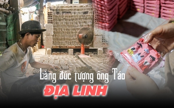 Về làng đúc tượng Địa Linh khám phá nơi hàng vạn ‘ông Táo’ ra đời