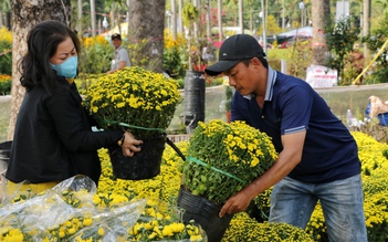 Khóc cười bán hoa tết ở TP.HCM: 'Giao thừa, thà đập bỏ hơn bán giá rẻ mạt!'