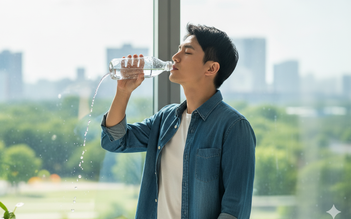 Đứng uống nước có gây hại tim, thận không?