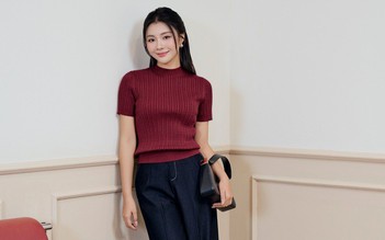 Giai điệu dịu dàng của mùa thu với áo dệt kim ngắn tay