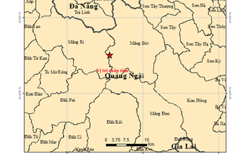 Trong 9 tiếng xảy ra 8 trận động đất ở miền Tây Quảng Ngãi