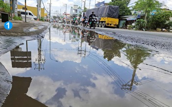 Đường ngập nước, nguy cơ xảy ra tai nạn