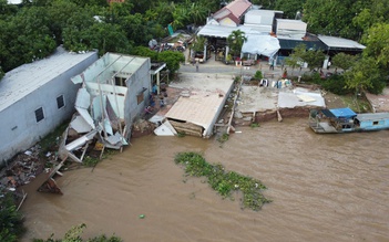 Nỗi lo bên bờ sông sạt lở