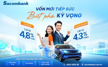 Sacombank tung gói vay 40.000 tỉ đồng lãi suất từ 4,3%/năm