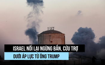 Israel nối lại ngừng bắn, cứu trợ dưới áp lực từ ông Trump