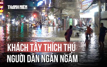 Cần Thơ: Khách Tây thích thú lội nước, người dân ngán ngẩm vì ế ẩm
