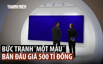 Mức giá bất ngờ cho bức tranh chỉ một màu xanh