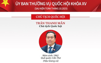 Nhân sự Ủy ban Thường vụ Quốc hội sau kiện toàn tháng 10.2025