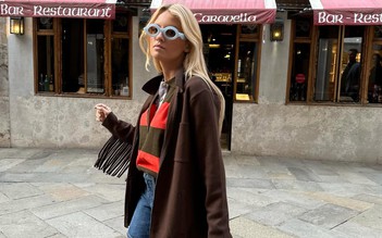 Sắc thu ấm áp trong từng họa tiết kẻ sọc