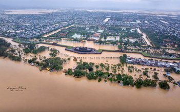 Huế lũ lên lại, sông Thu Bồn có thể đạt đỉnh 61 năm