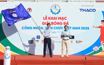 Hào hứng khai mạc giải bóng đá công nhân, viên chức Việt Nam 2025