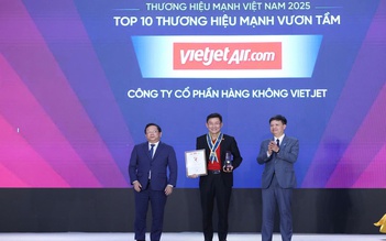 Vietjet được vinh danh thương hiệu Mạnh Việt Nam