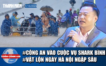 Toàn cảnh 17h: Công an xuất hiện ở trụ sở công ty Shark Bình | Người dân vật lộn ngày Hà Nội ngập sâu