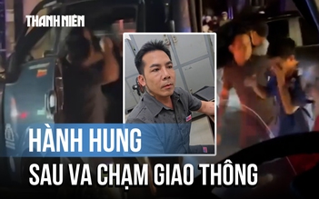 Hành hung, đập điện thoại tài xế xe tải sau va chạm giao thông