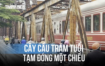 Cấm xe qua cầu Long Biên hướng vào trung tâm Hà Nội đến hết năm

