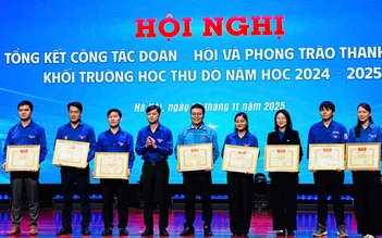 T.Ư Đoàn tặng bằng khen cho các tập thể, cá nhân xuất sắc