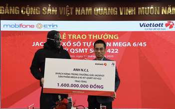 Trúng Vietlott hơn 133 tỉ đồng sau hai năm mua cùng dãy số