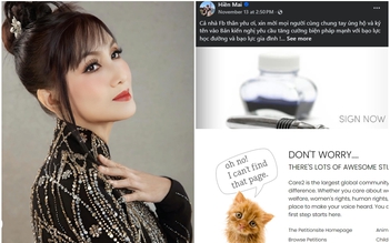 Đường link kêu gọi ký tên phòng chống bạo lực học đường của Hiền Mai biến mất