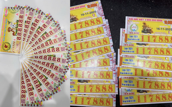 Hàng loạt vé dãy số 888 trúng xổ số miền Nam ngày 16 tháng 11