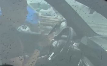 CSGT mời tài xế BMW bị tố dùng điện thoại khi lái xe qua cầu Chương Dương