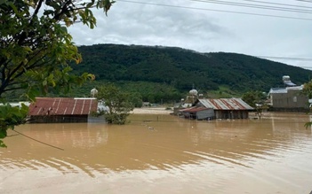 Thủy điện Đa Nhim tăng lưu lượng xả lũ, vùng hạ lưu bị ngập