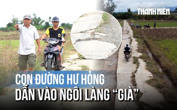 Con đường đầy 'thương tích' dẫn vào ngôi làng 'già' ở Đà Nẵng