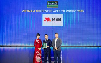 MSB khẳng định vị thế ‘Top 100 nơi làm việc tốt nhất Việt Nam 2025’
