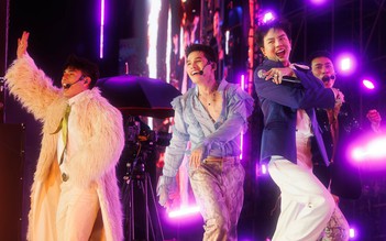 Lê Dương Bảo Lâm, Kiều Minh Tuấn 'quẩy sung' tại concert của Quốc Thiên