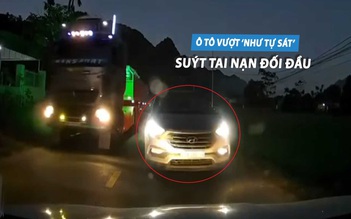 Tài xế lái xe vượt 'như tự sát' bị CSGT phạt 5 triệu, trừ 2 điểm GPLX