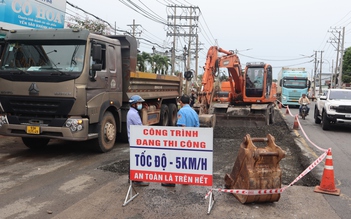 'Đường tránh' Đồng Xoài được sửa chữa sau phản ánh của Báo Thanh Niên