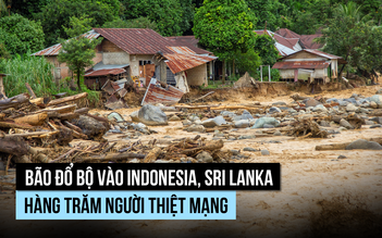 Hàng trăm người thiệt mạng trong lũ lụt do bão gây ra ở Indonesia, Sri Lanka