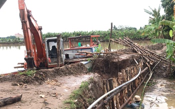 Cần Thơ: Vỡ đê ở cồn Sơn