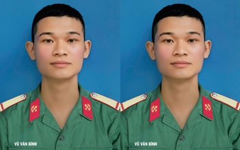 Thăng quân hàm vượt cấp lên thượng sĩ cho chiến sĩ Vũ Văn Bình