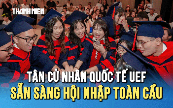 Ấn tượng lễ tốt nghiệp quốc tế UEF: 98% sinh viên có việc làm